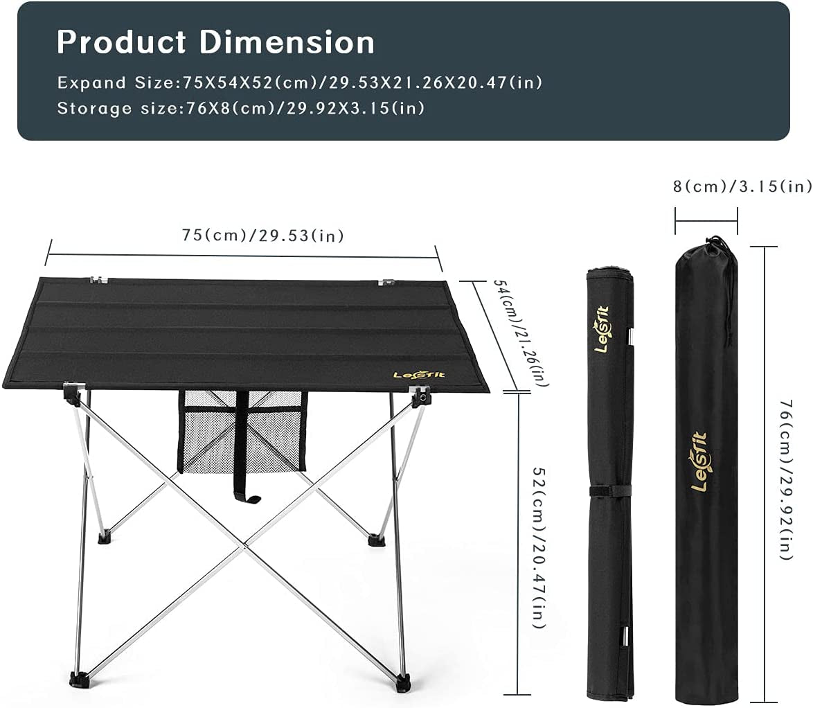 Camping Table Lightweight, Portable Folding Picnic Table with Carrying Bag
