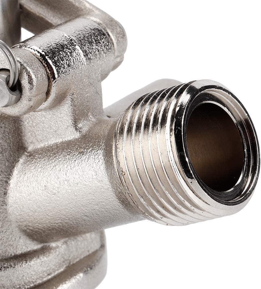 S Type Keg Coupler, Beer Keg Taps with Safety Pressure Relief Valve Beer Dispenser Keg Coupler S Type System with Black Handle for Home Brewing System