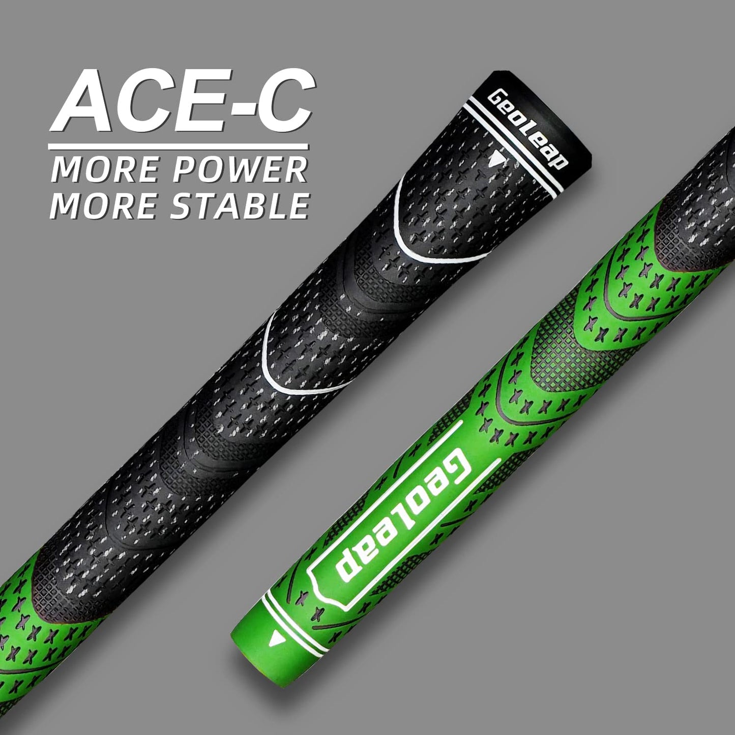Golf Grips Set of 13- Cord Rubber Compound Material, Hybrid Golf Club Grips, All Weather Performance.