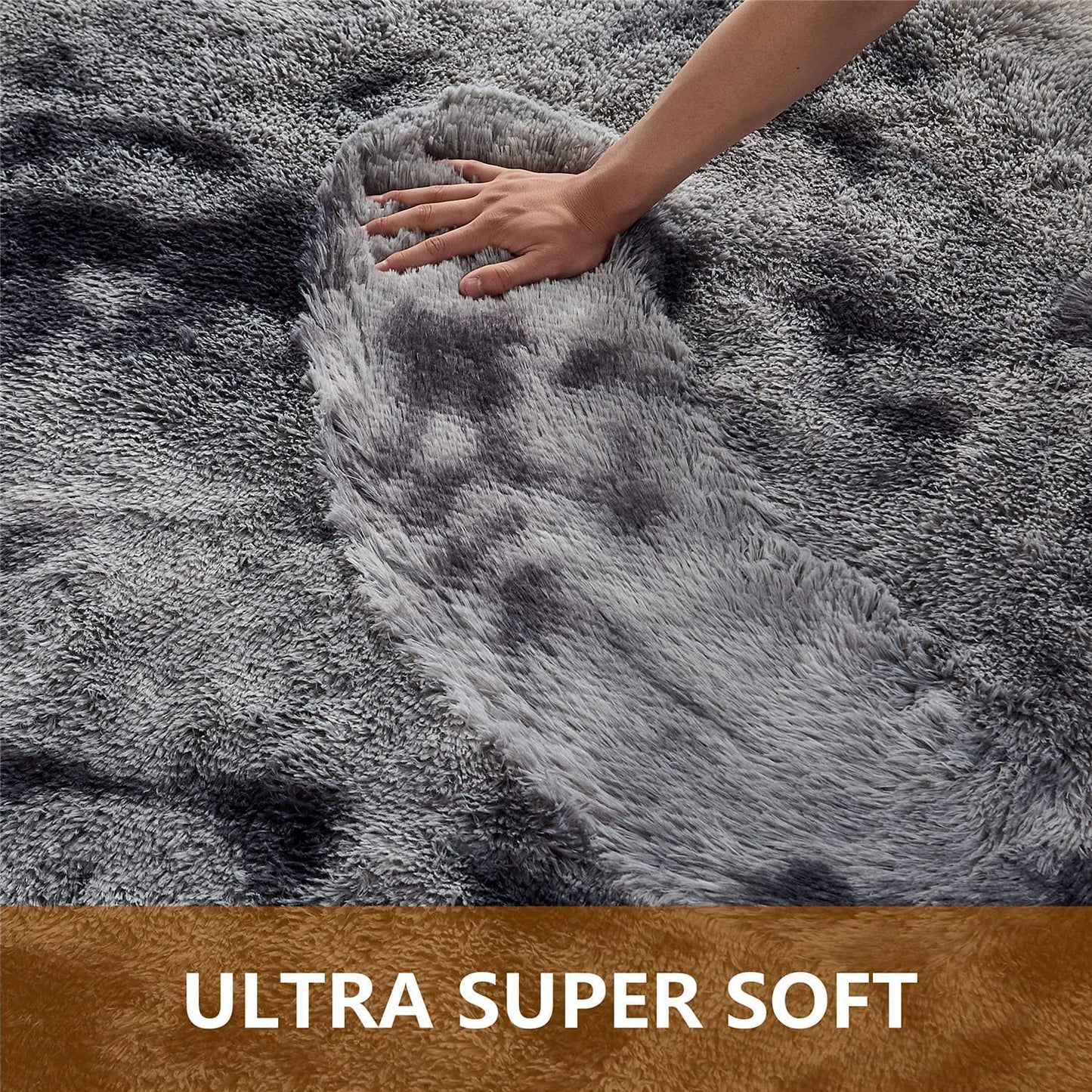 Rugs Living Room Large - Modern Fluffy and Shaggy Rugs for Living Room, Dining Room, Kids Room, Bedroom and Size