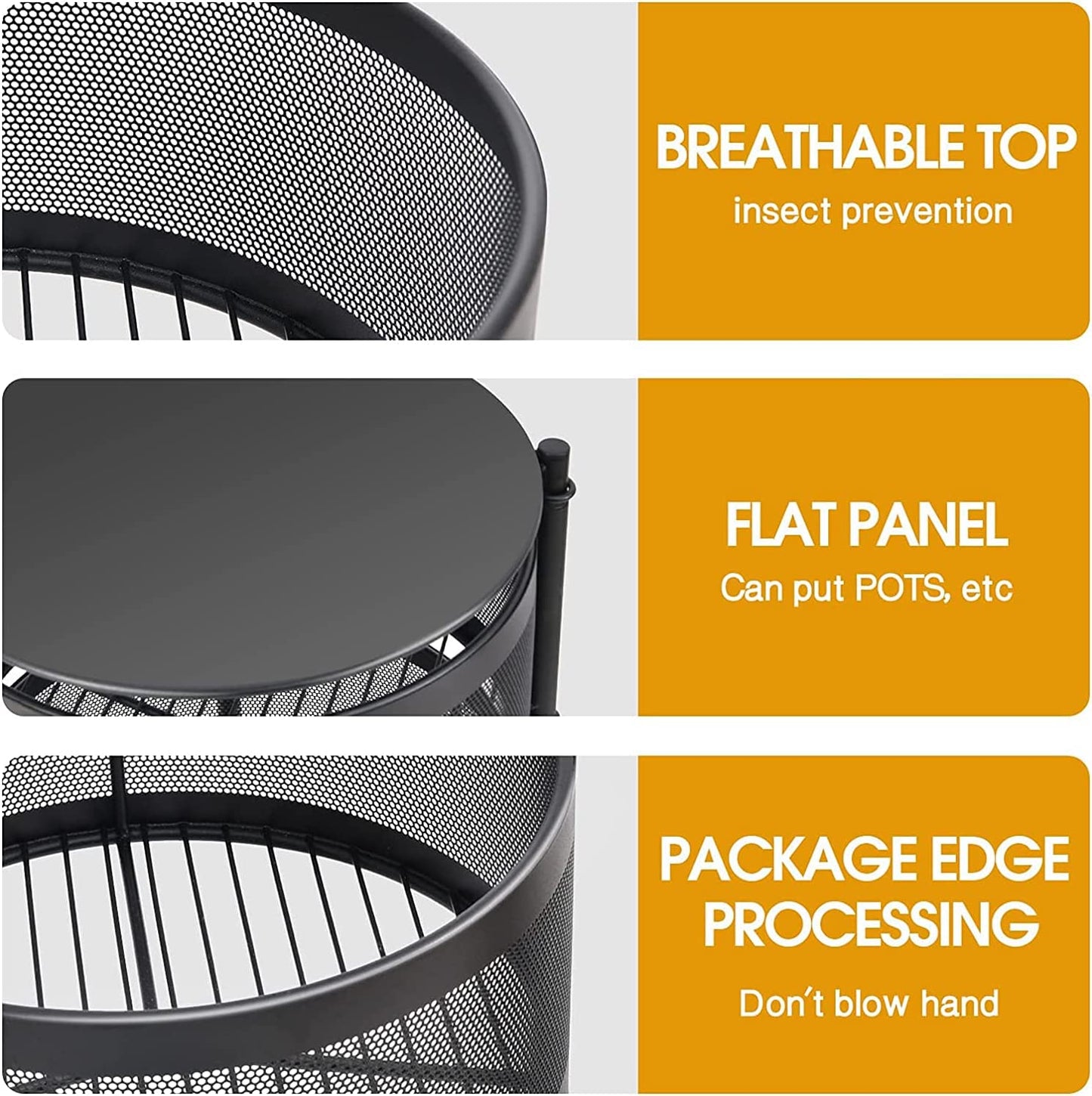 Rotating Storage Rack,Round Layered Storage Shelf,Multi-Layer Rotating Vegetable Storage Rack for Kitchen Living Room Bathroom Storage (5Layer)