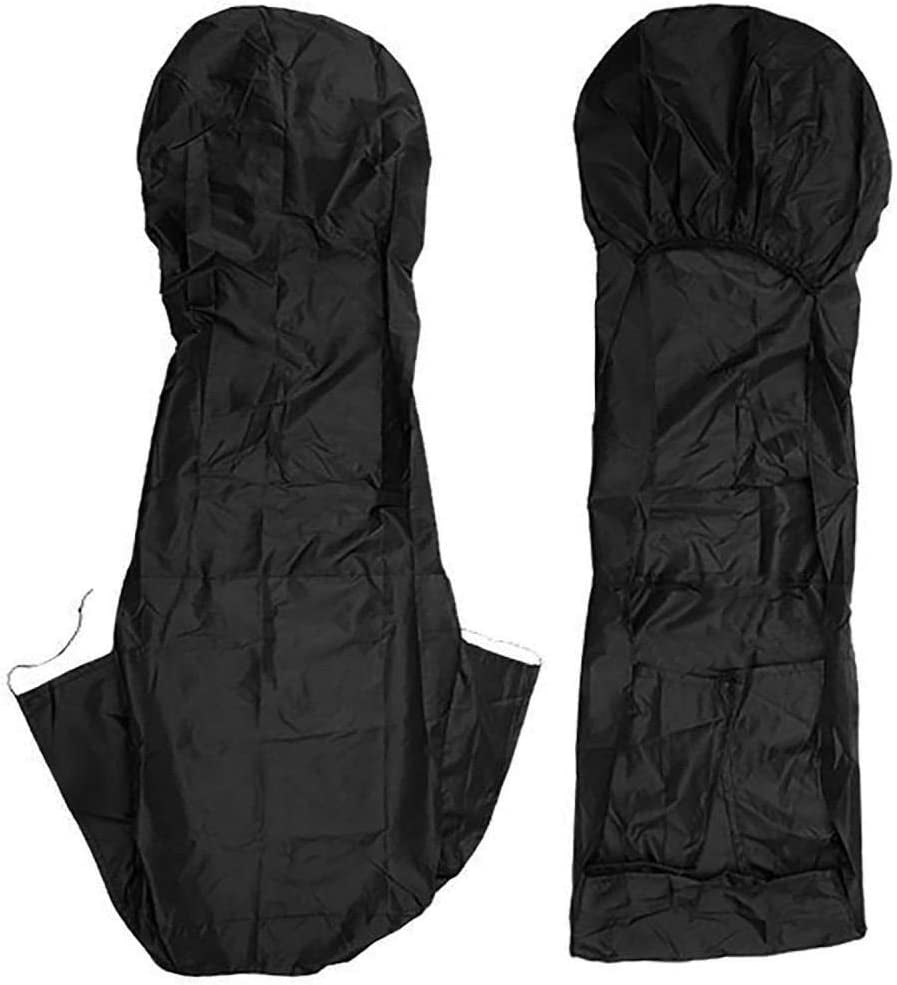 Waterproof Car Front/Rear Seat Covers Tear Resistant Fabric in Black (Front Black)