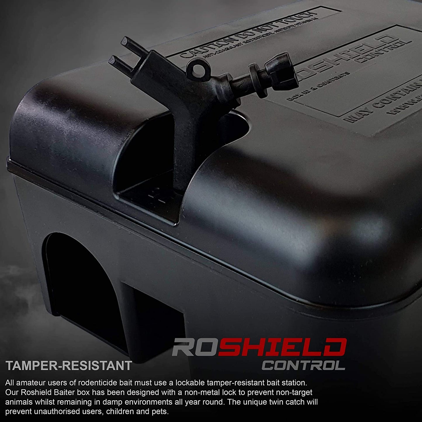 Roshield 2X LARGE Rat Poison Bait Boxes | PROTECT CHILDREN & PETS | Outdoor/Indoor Usage for All Rat Poisoning & Variety of Rat Traps (Empty) | for Rat Traps That Kill Instantly & Rat Poisoning Blocks