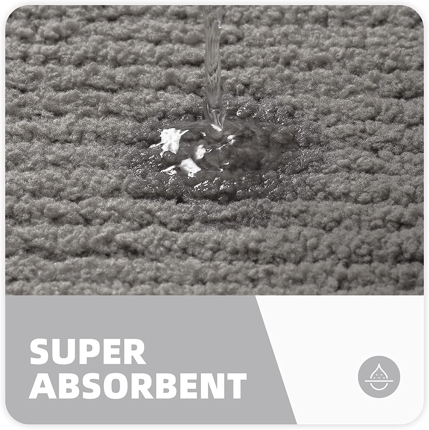 Color G Door Mat 50 X 80 Cm, Front Door Mat Indoor Washable, Doormat Indoor Dirt Trapper Non-Slip, Absorbent inside Entrance Rug Floor Mat for Entryway, Patio, Indoor, Outdoor, Pets and Dogs (Grey)