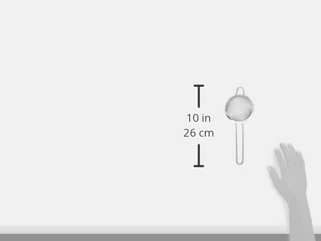 10A10005 Small Stainless Steel Sieve Grey 8Cm