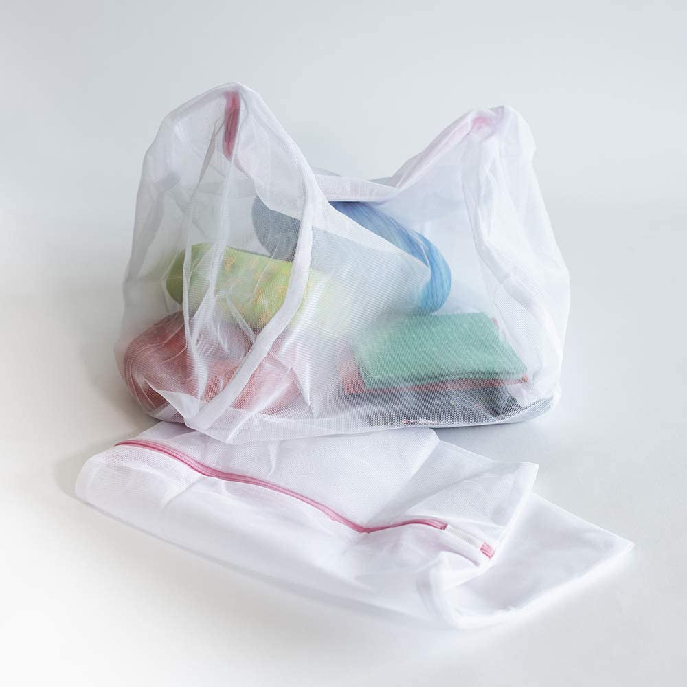 Washing Machine Bag, White, Twin Pack