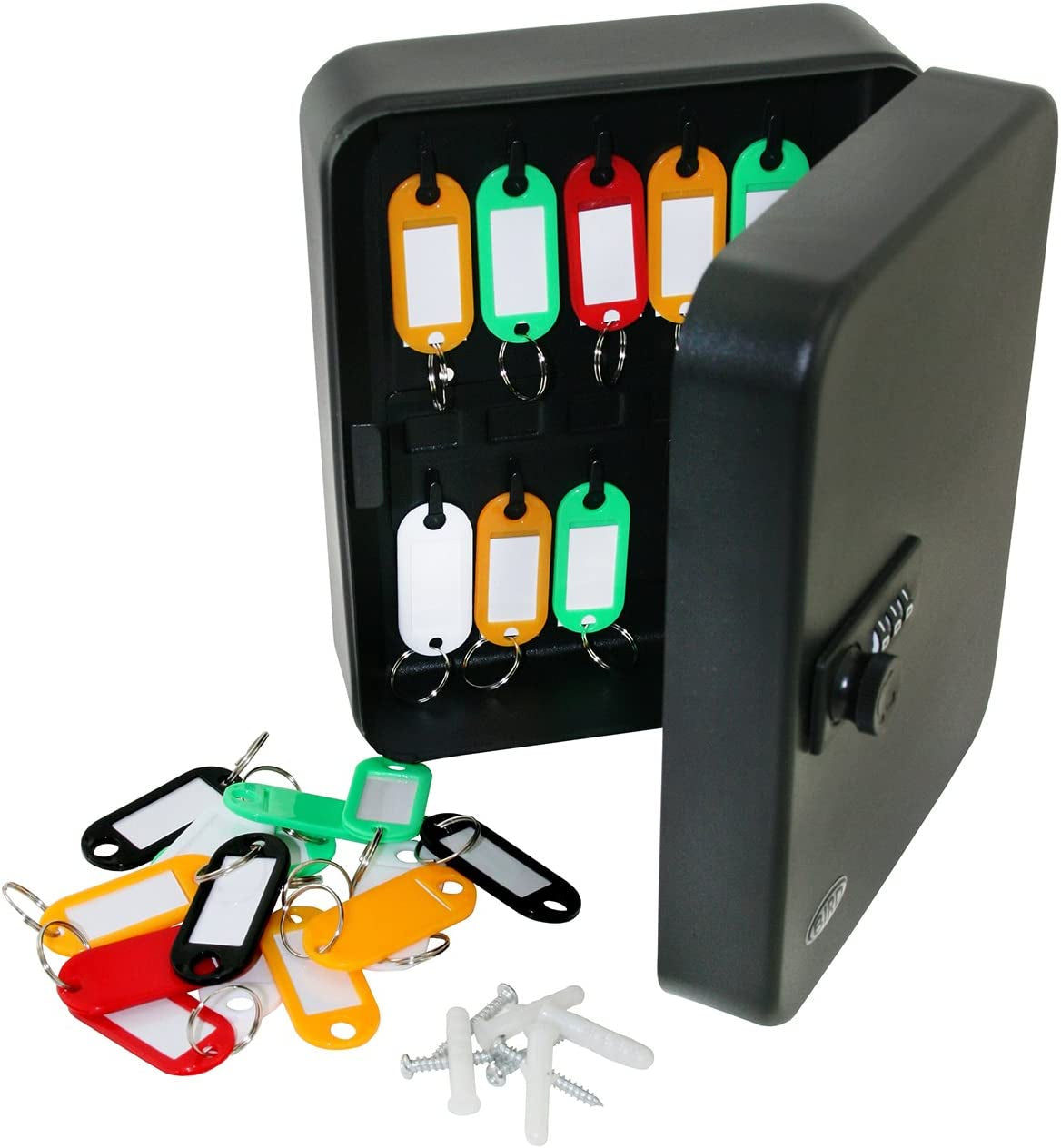 Combination Key Cabinet, Wall Mounted 20 Key Cabinet Safe Storage of Keys at Home or Office