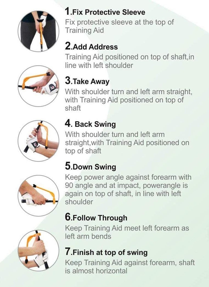Upgraded Golf Swing Plane Training Aid Golf Swing Guide Training Aid Golf Trainer Golf Swing Trainer/Guide/Tool - Swing Training Posture/Wrist Hinge/Swing Plane/Swing Alignment Corrector