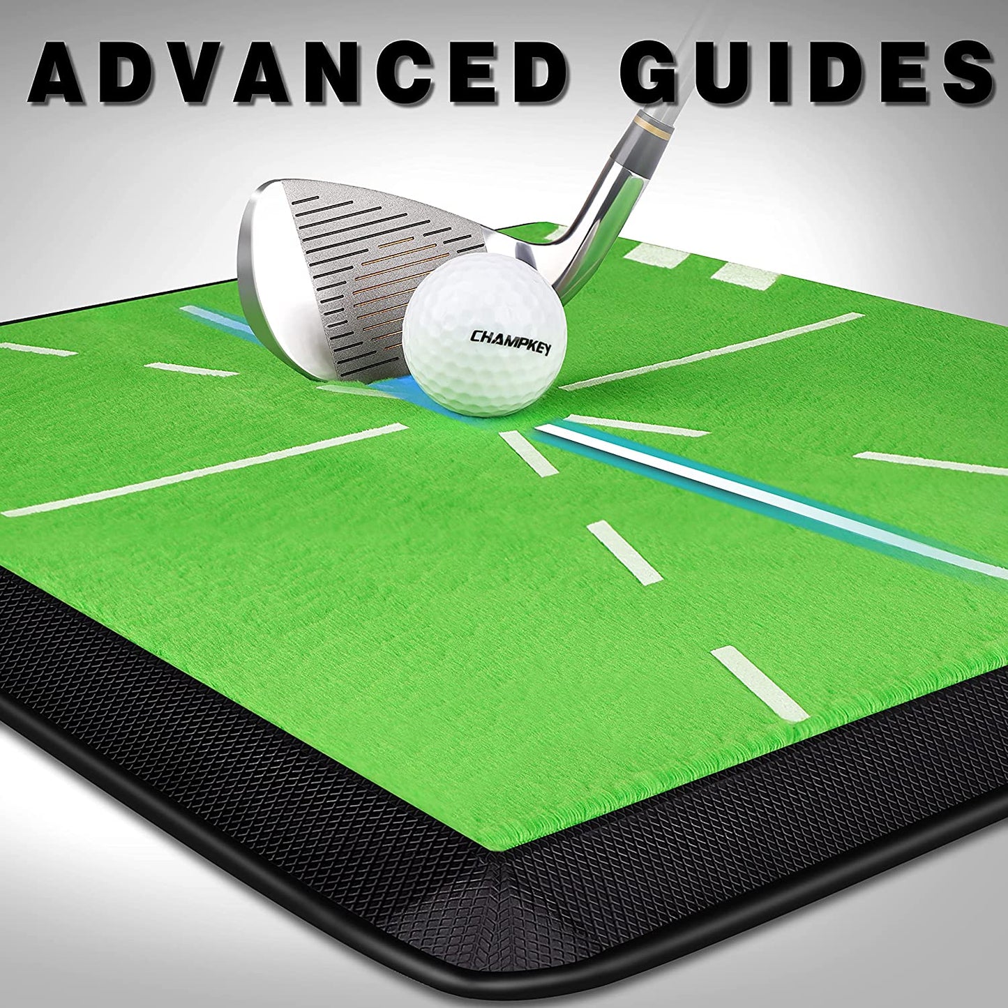 Premium Golf Impact Mat 1.0 Edition | Analysis Swing Path and Correct Hitting Posture Golf Practice Mat | Advanced Guide and Rubber Backing Golf Hitting Mat