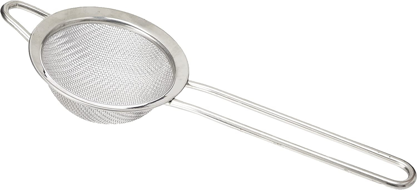 10A10005 Small Stainless Steel Sieve Grey 8Cm