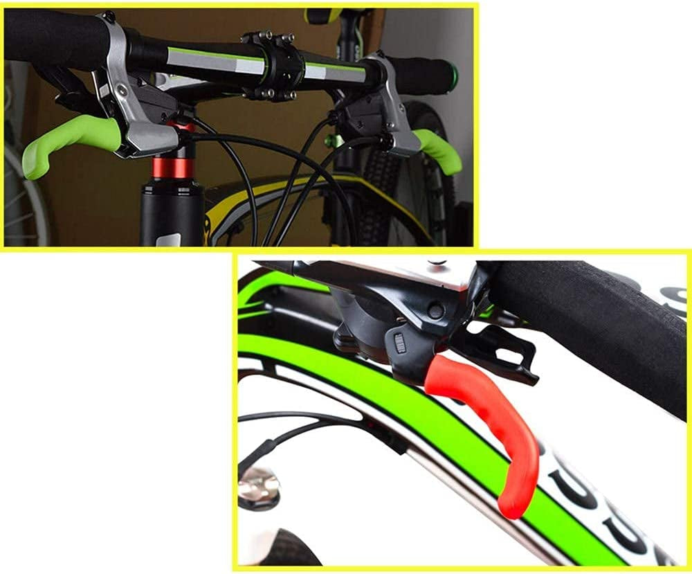5 Pairs Brake Handle Sleeve Silicone Waterproof Bike Brake Lever Protection Cover Anti-Slip Comfortable Bicycle Brake Lever Sleeve Grip for Most of Regular Bike Road Bike Mountain Bicycle(5 Colors)