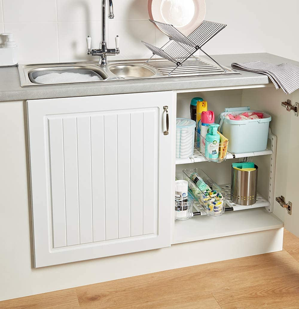 under Sink Storage for Organisation, White