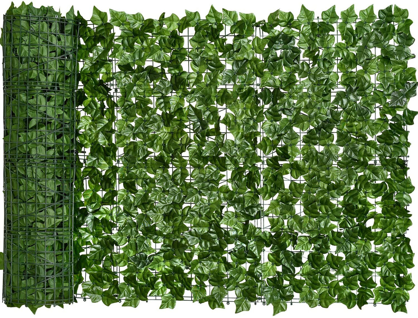 Artificial Ivy Privacy Fence Screen, Artificial Hedges Fence and Faux Ivy Vine Leaf Decoration for Outdoor Decor, Garden (1.5 X 2.5 Meter)