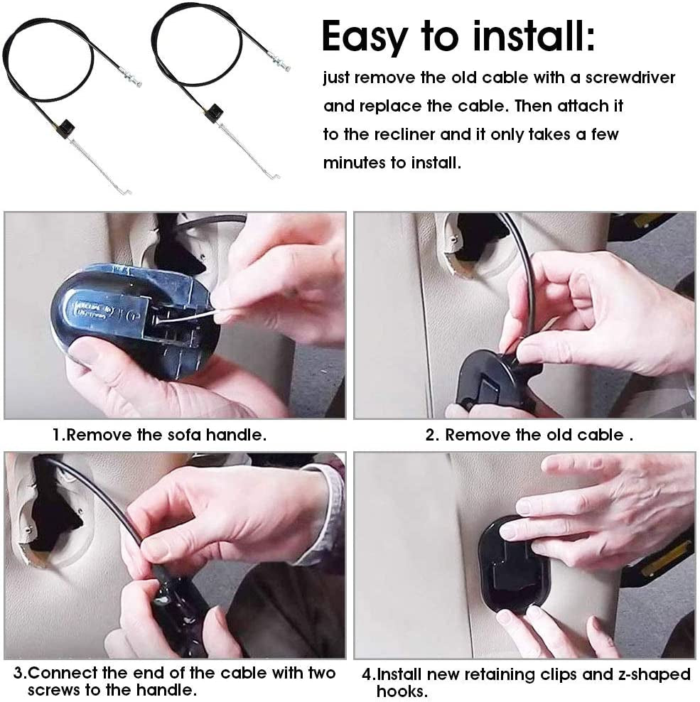 Replacement Recliner,Cable Metal Recliner,Chair Sofa Handle Cable Couch Release Lever Replacement Cable