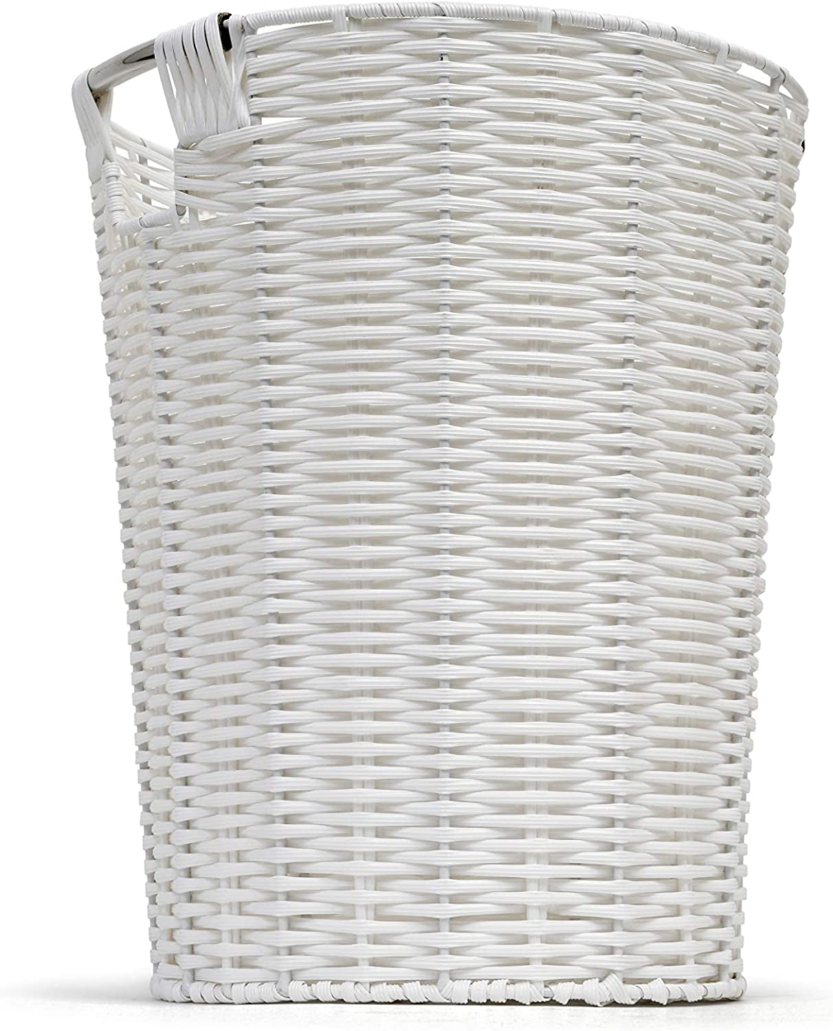 White Resin Plastic Strong round Waste Paper Bin/Basket/Storage -Ideal for Home, Office, Hotels
