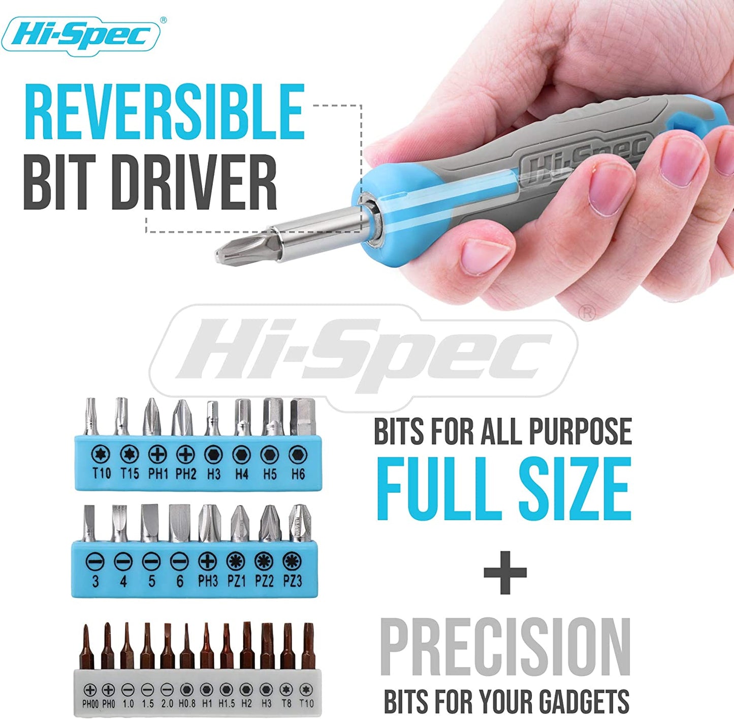 42Pc Blue Home & Office DIY Hand Tool Kit Set. Complete Basic Household Tools for Essential Repairs in a Box