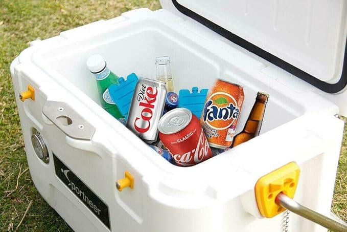 Set of 3 mini ice brick pack block blocks freezer cooler bag box travel picnic, colour sent at random