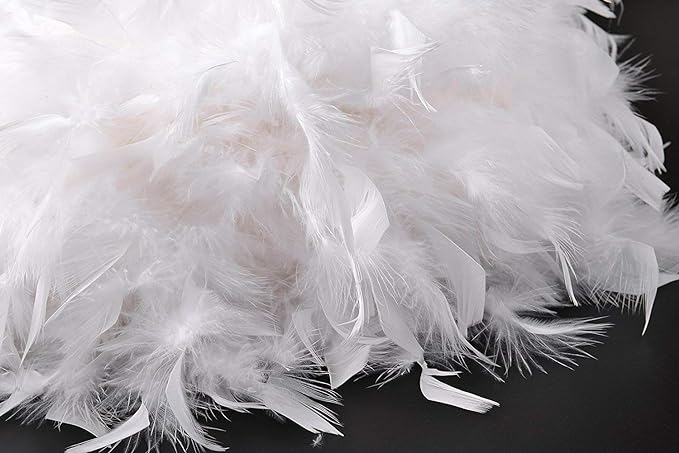 Feather Light Shade for Ceiling Pendant Light, Fluffy Lamp Shade Lampshade Lightshade for Table Lamp and Floor Lamp, Bedroom, Living Room, Wedding