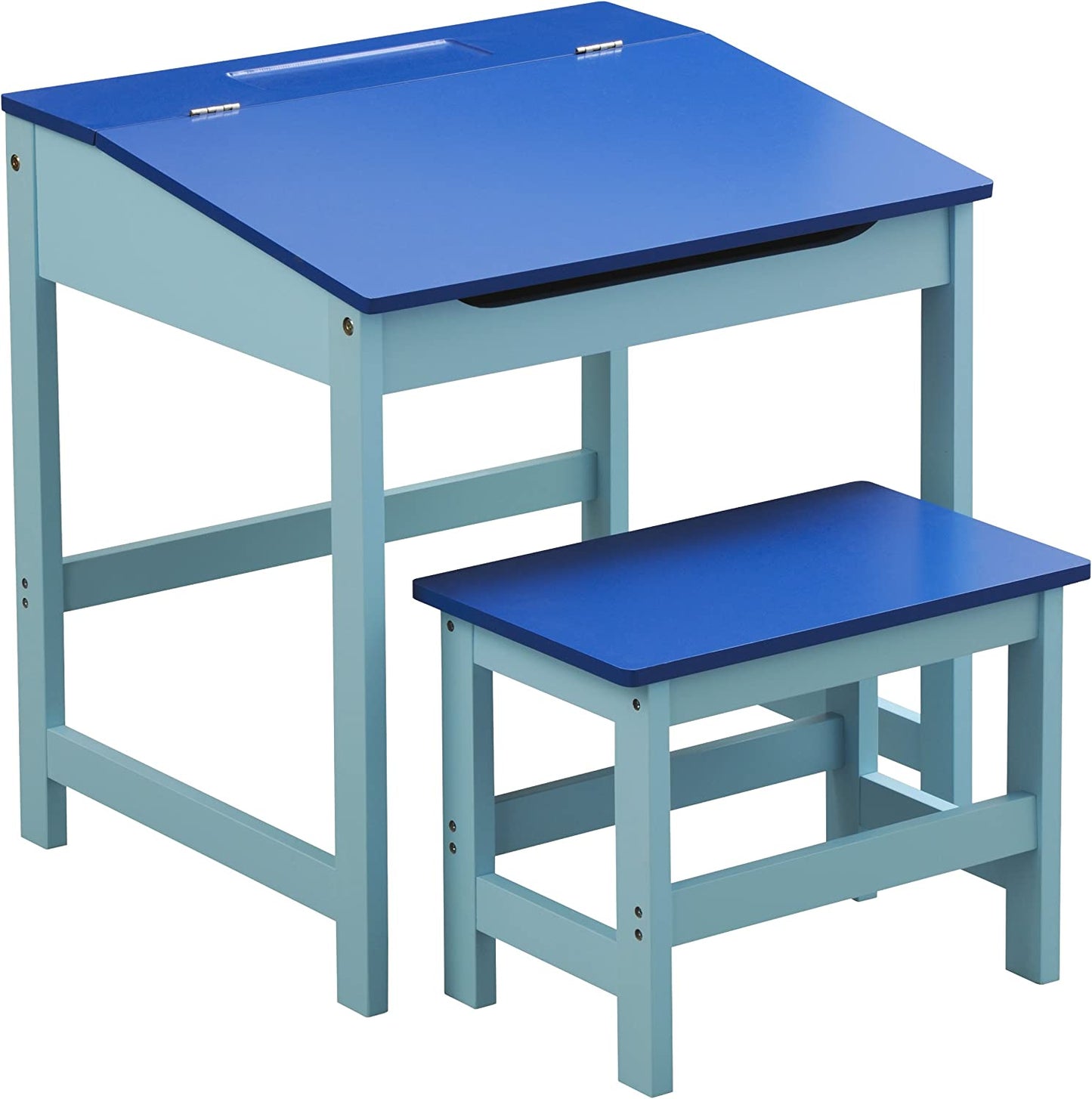 Children'S Desk and Stool Set - Blue