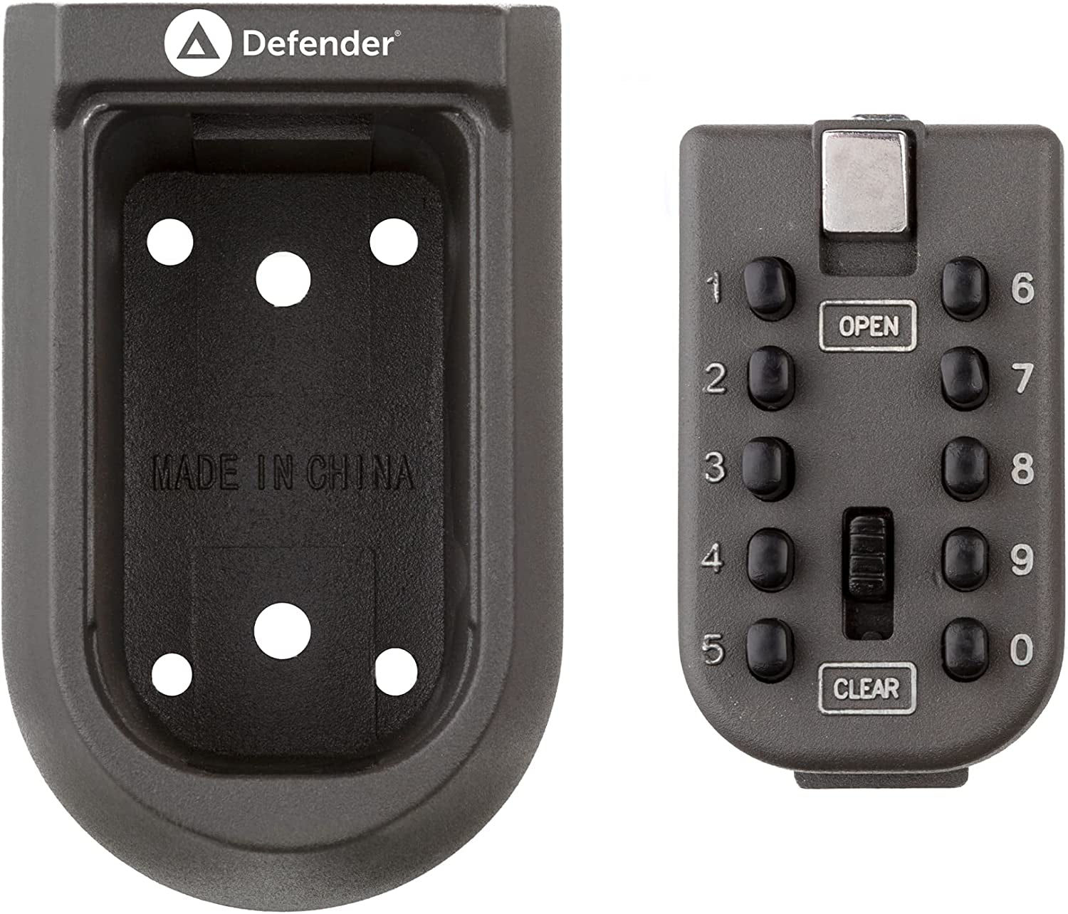 Mini Combination Outdoor Key Safe - Waterproof Wall Mounted Push Button Keysafe Outdoor Key Box - Free Fixing Kit - Wall Mount Key Lock Box - Push Button Wall Mounted Key Safe - Key Cabinet