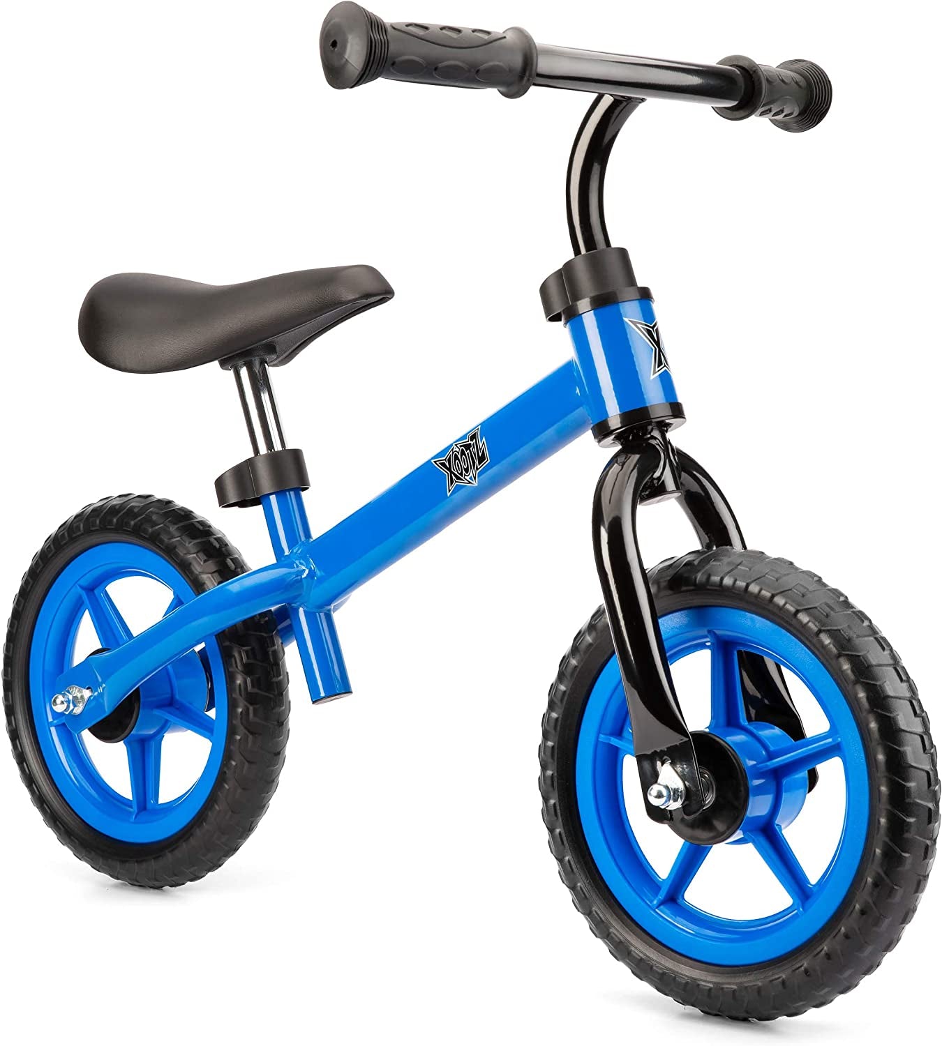 Xootz Balance Bike for Toddlers and Kids, Training Bicycle with Adjustable Seat and No Pedals, Blue
