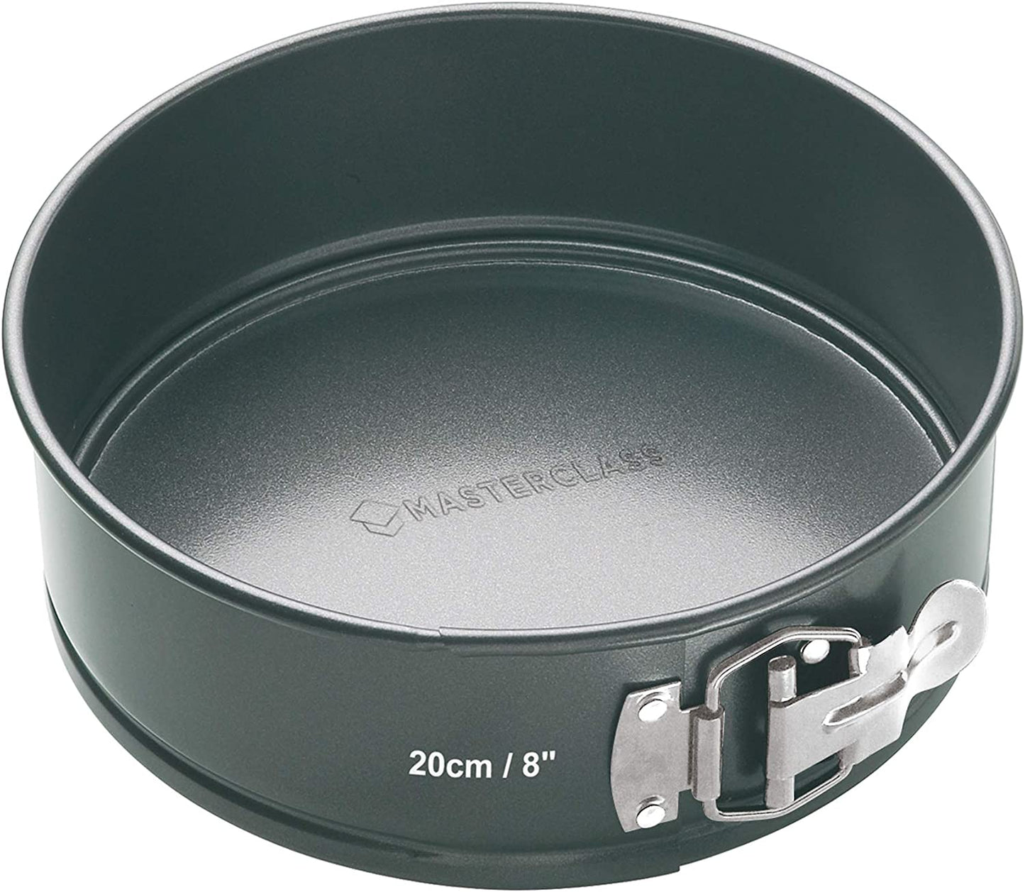 Masterclass Non-Stick Cake Tin for Baking, Spring Form Loose Base, round 20Cm (8"), Sleeved