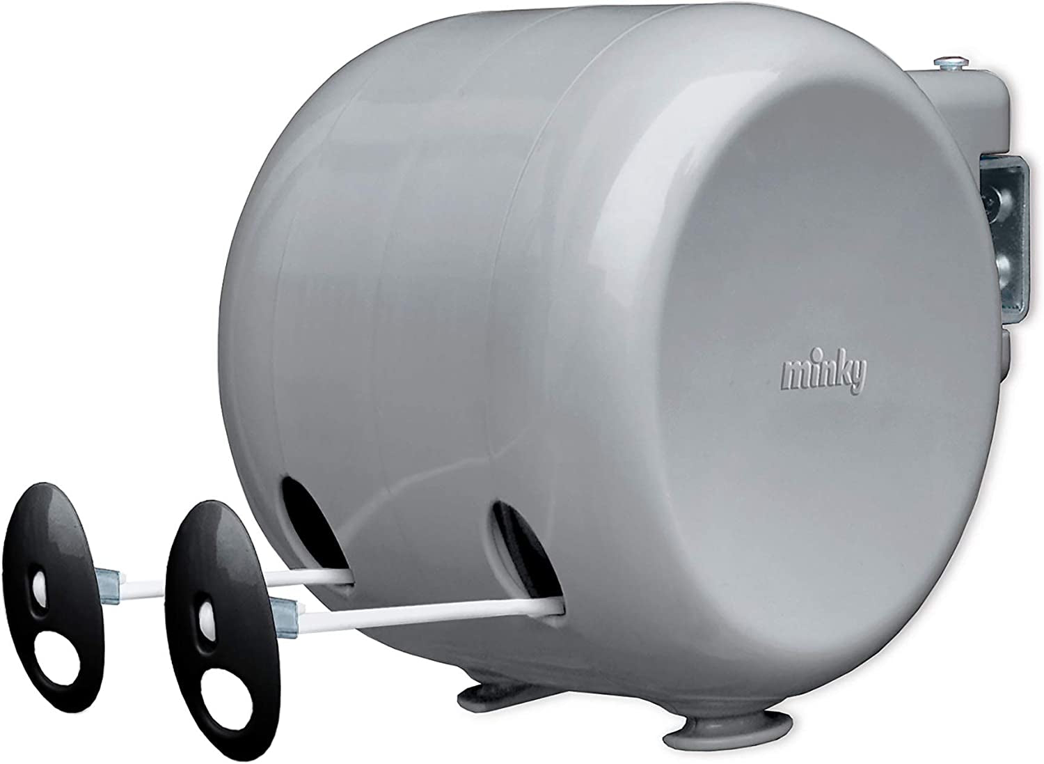 Retractable Duo Reel Washing Line, Grey
