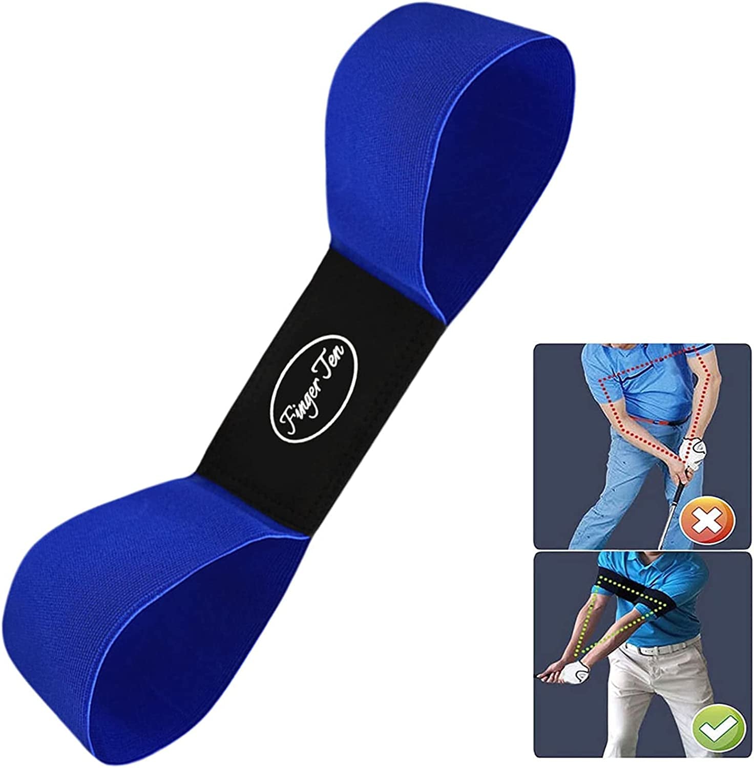 Golf Swing Training Aid Arm Band Swing Trainer Value 1 Pack, Golf Training Aids Posture Correction Practice Alignment for Left Handed Golfer Men Women Kids