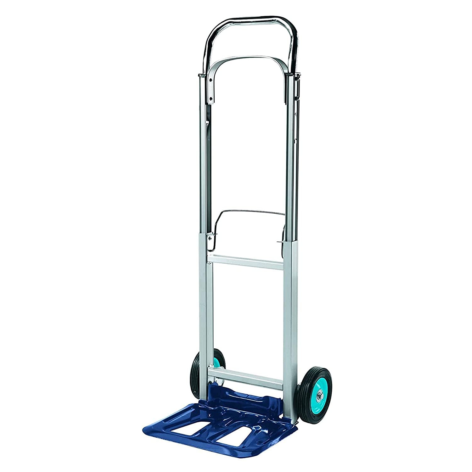 BT-HT 90 Folding Sack Truck | 90 Kg Capacity Aluminium Framed Folding Trolley on Wheels | Folding Hand Truck with Extendable Handle, Multicolor