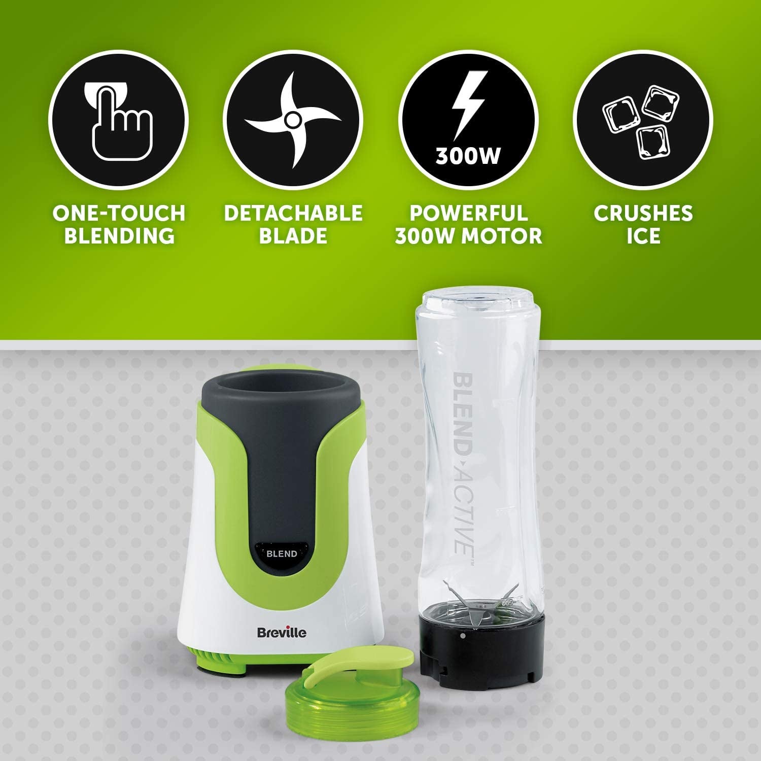 Blend Active Personal Blender & Smoothie Maker | Colourmix Family | 4 X Portable Blending Bottles (600 Ml | 300 Ml) | 300 W [VBL240]