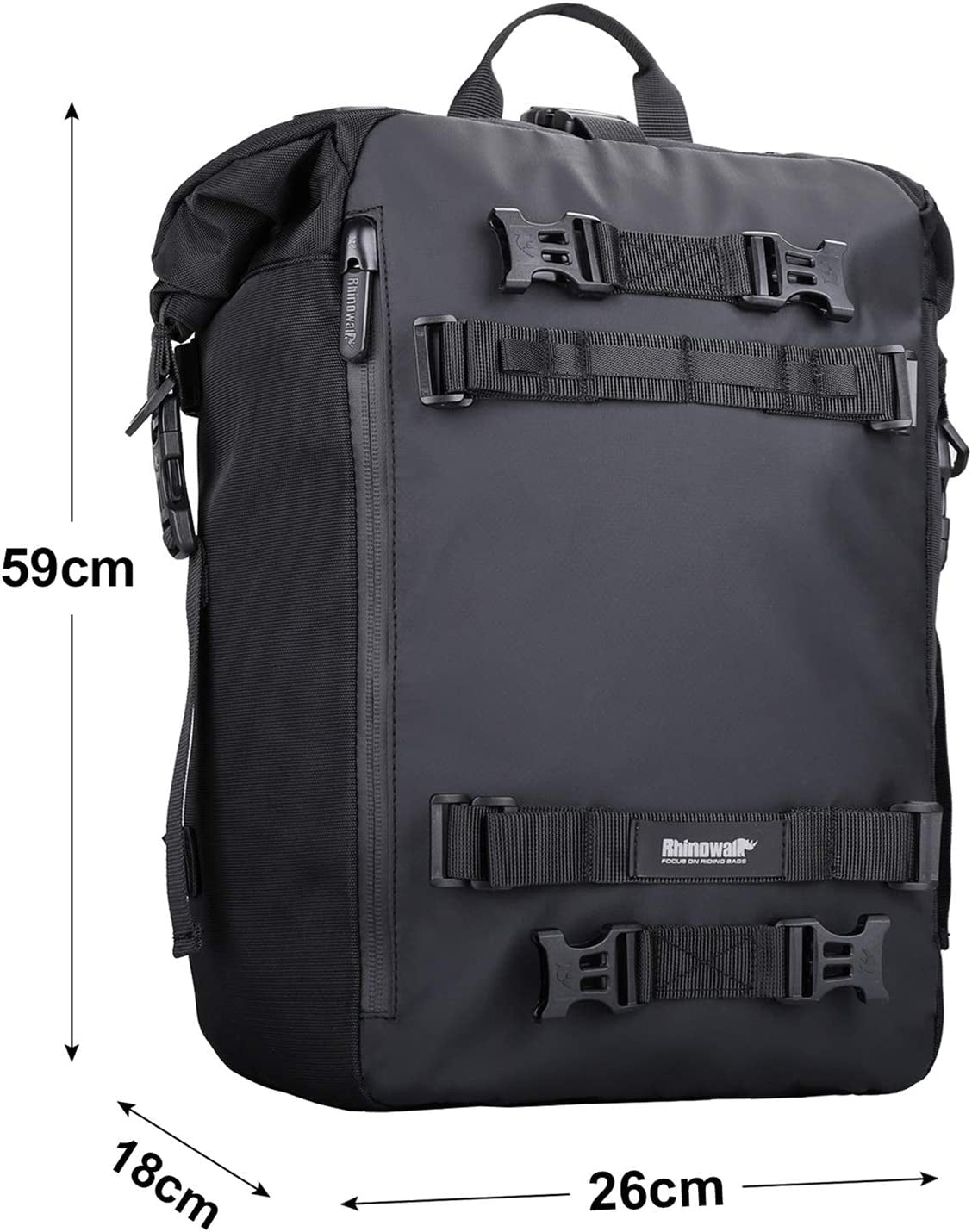 Waterproof Motorcycle Dry Duffel Bag 10L/20L/30L Motorbike Saddle Pannier Bags Roll-Top Outdoor Drypack Travel Luggage Tail Pack