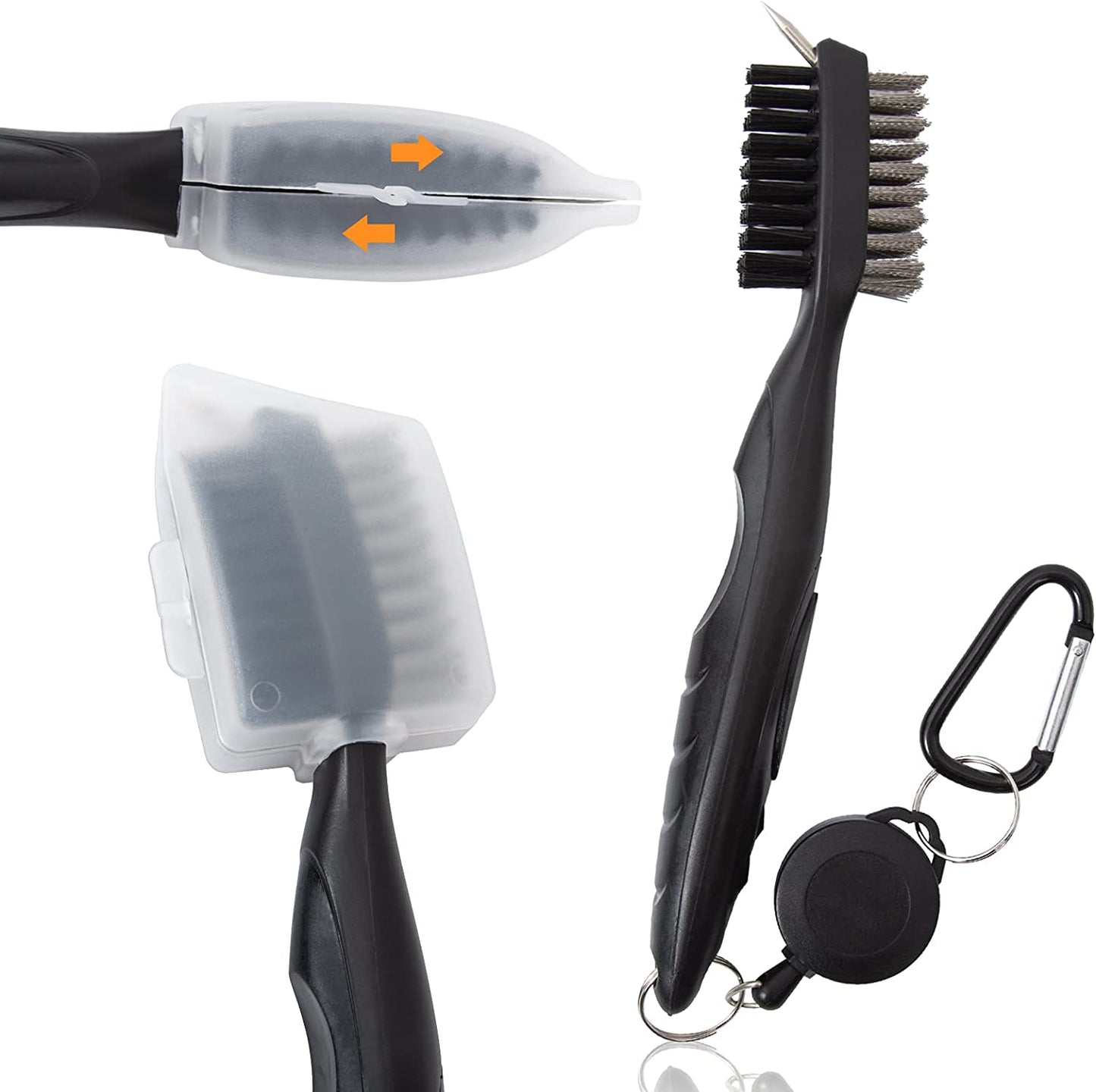 Golf Club Cleaner Kit, Golf Brush and Groove Cleaner, Ideal Gifts for Golf Lovers, Set for All Golf Club Cleaning Kit