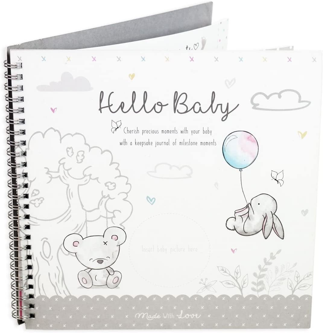 Baby Milestone Journal Keepsake Toddler Newborn Shower Christening Gift Diary