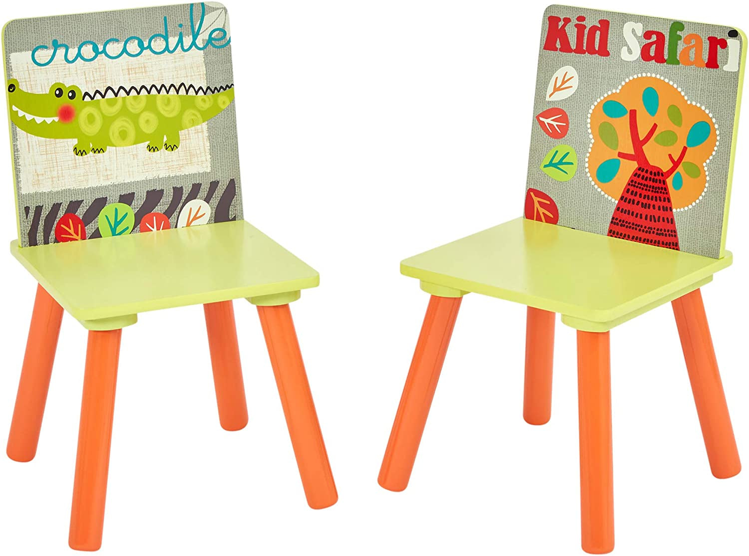 Wooden Table and Chairs Set, Engineered Wood, Multicoloured, 44 H X 60Cm W X 60 D
