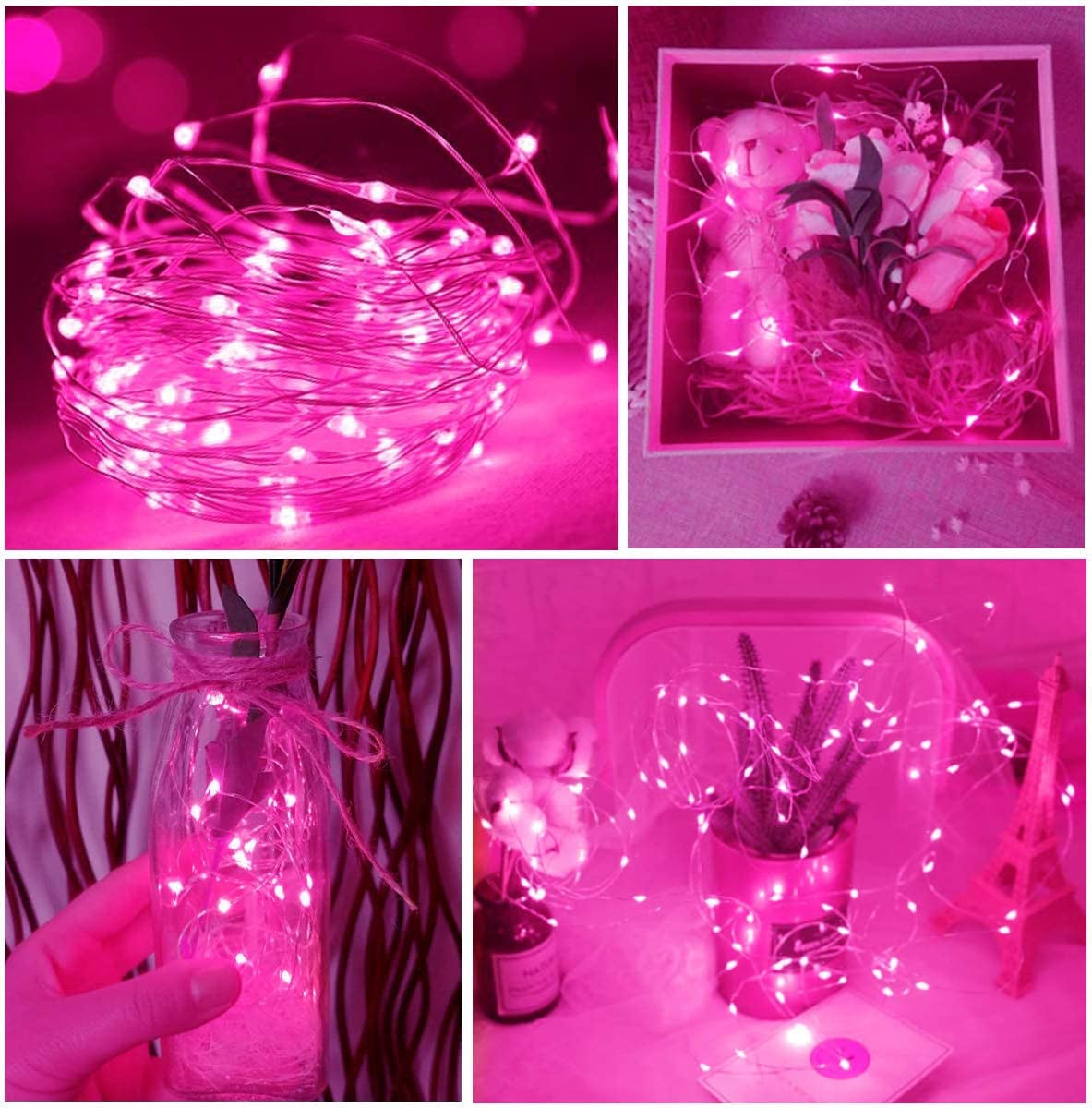 Pink deals fairy lights