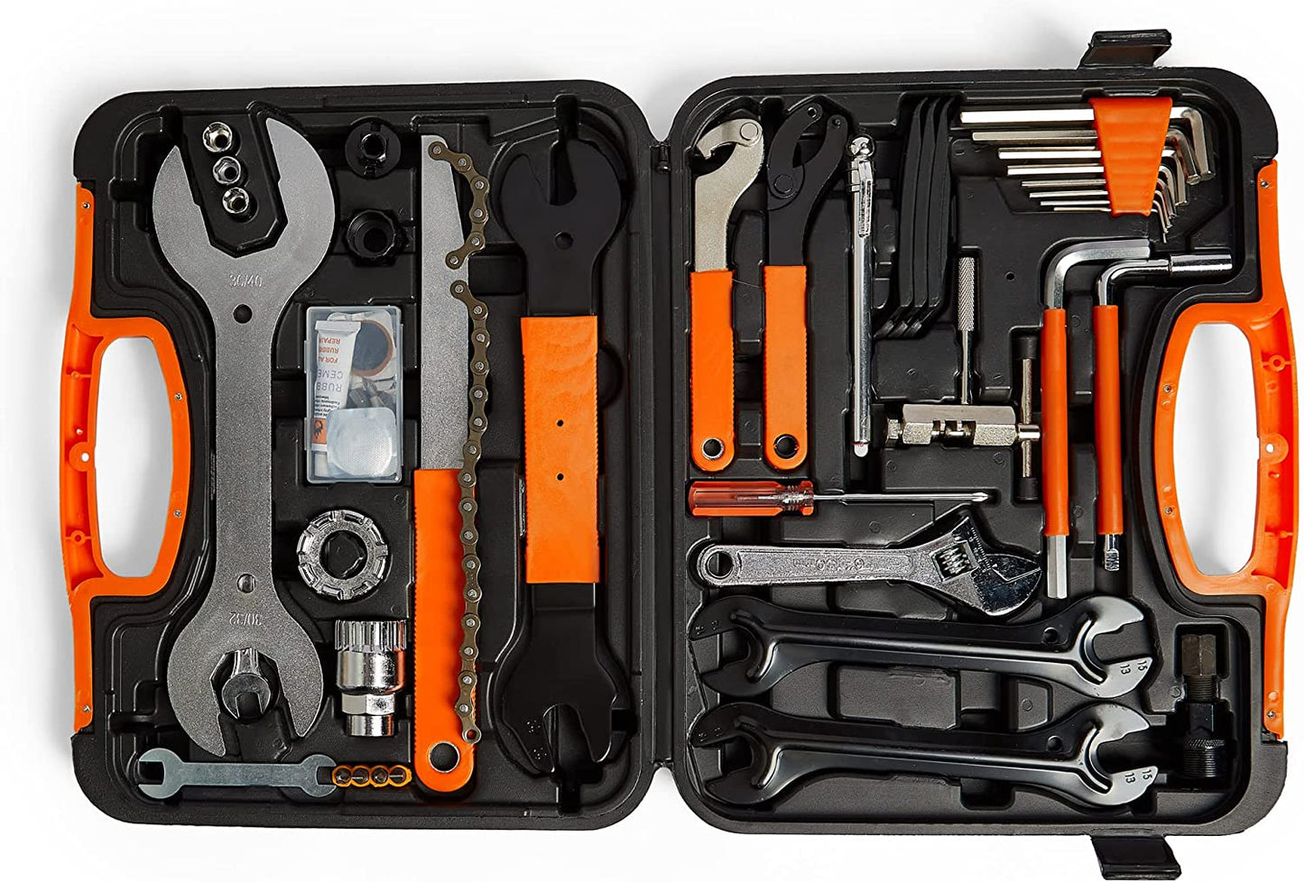 Bike Tool Kit 35 Piece - Portable Bike Repair Kit Tool Box for Road, Electric and Mountain Bikes with Carry Case