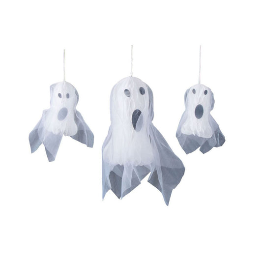 Halloween Honeycomb Ghosts