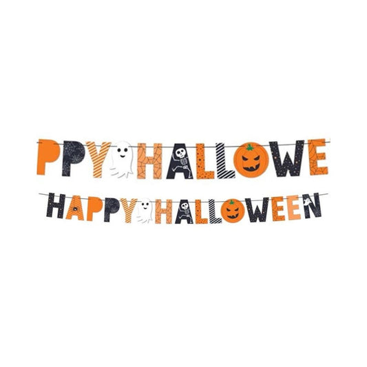 Happy Halloween Letter Banner