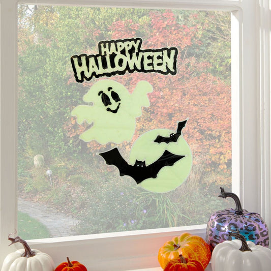 Glow in the Dark Window Clings - 20cm - Assorted