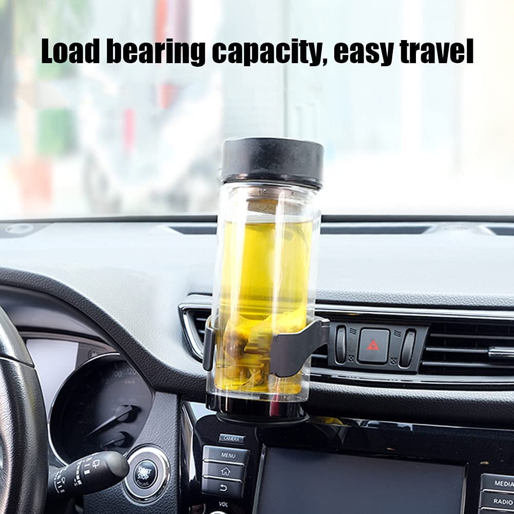 Car Cup Holder, Air Vent Cup Holder with Adjustable Base, Car Cup Holder for Ventilation Suitable for Bottle Coffee Cup Beverage Can