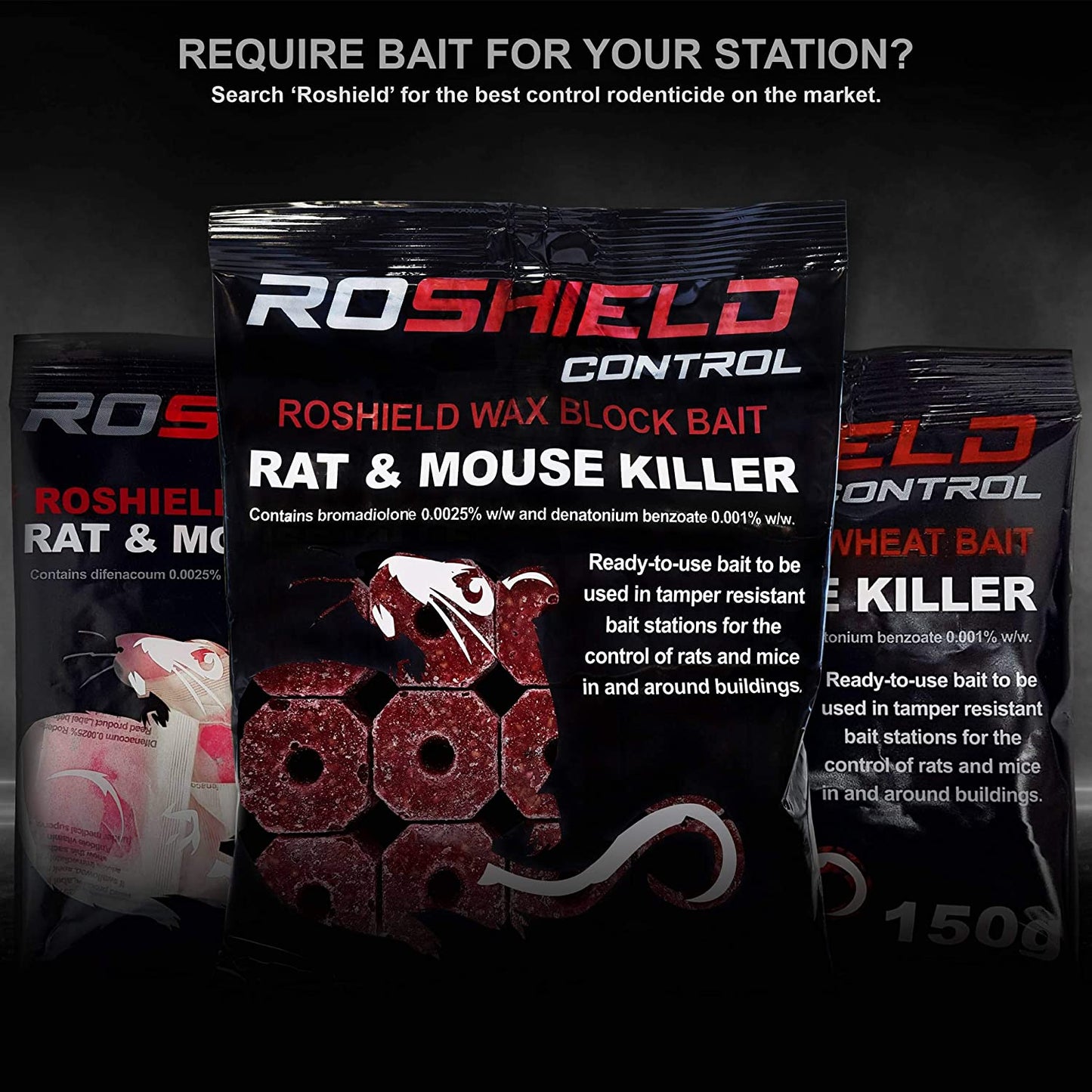 Roshield 2X LARGE Rat Poison Bait Boxes | PROTECT CHILDREN & PETS | Outdoor/Indoor Usage for All Rat Poisoning & Variety of Rat Traps (Empty) | for Rat Traps That Kill Instantly & Rat Poisoning Blocks