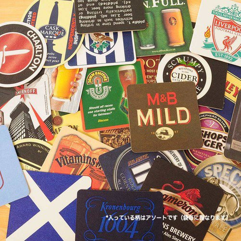 Traditional Beer Mats, Multi-Colour, Pack of 25