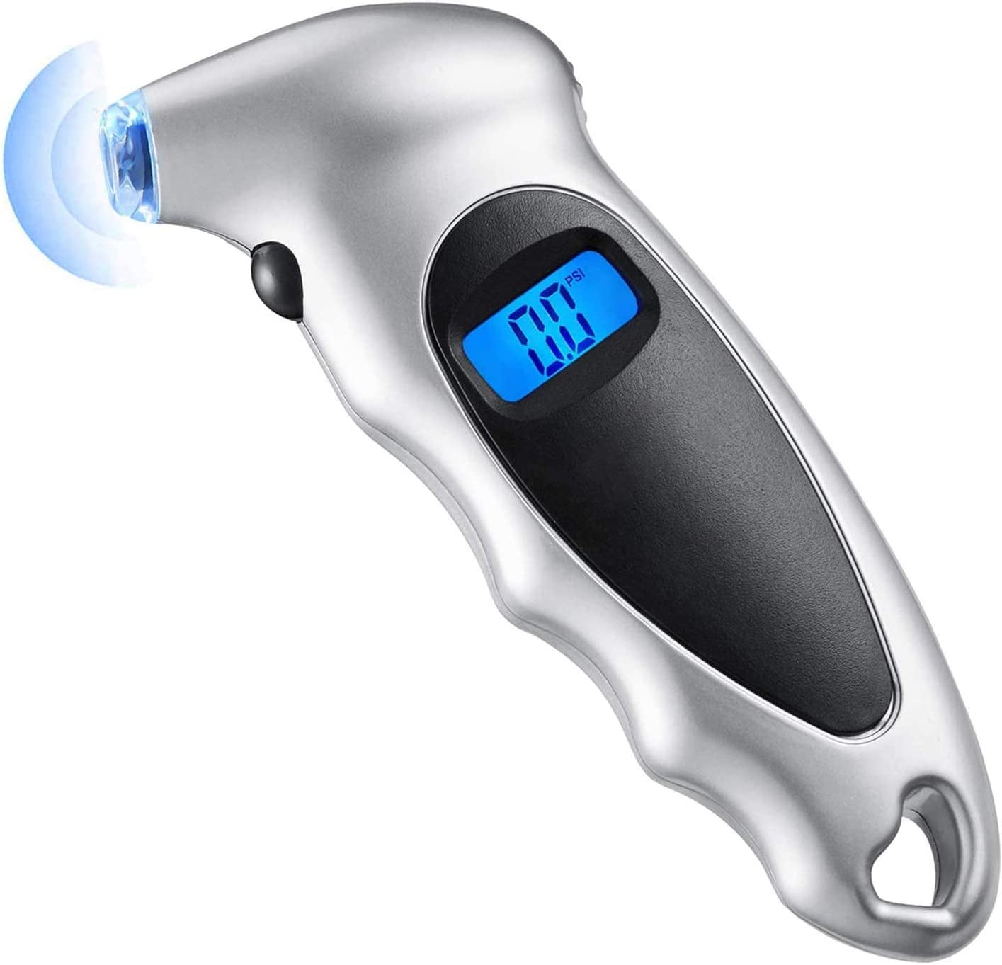 Digital Tyre Pressure Gauge 150 PSI 4 Settings for Car Truck Bicycle with Backlit LCD and Non-Slip Grip Tyre Pressure Checker, Silver…