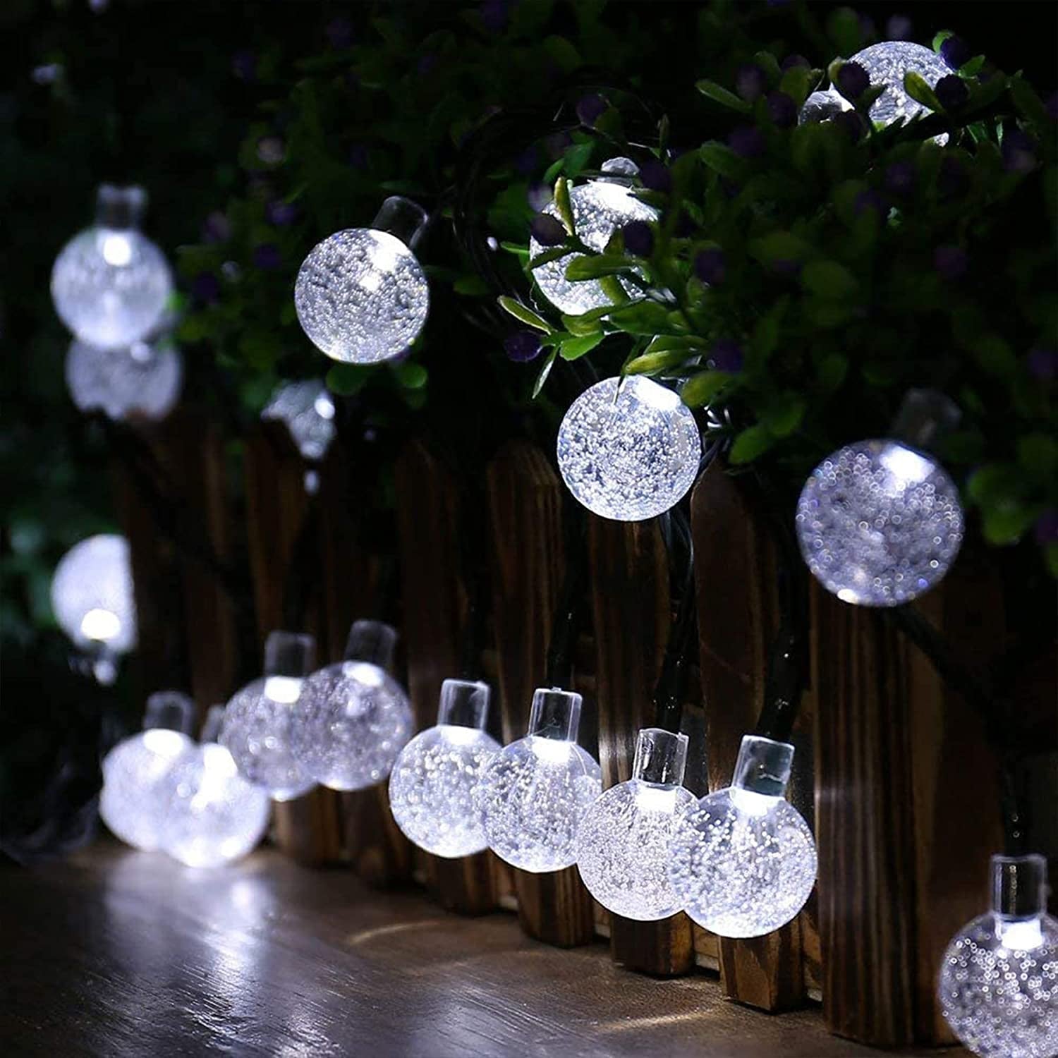 Solar Lights Outdoor Garden, 5M 30LED Solar Fairy Lights with 8 Modes Solar String Lights Waterproof for Outdoor/Indoor, Home, ,Wedding, Party, Festival, Christmas Decorations(Cool White)