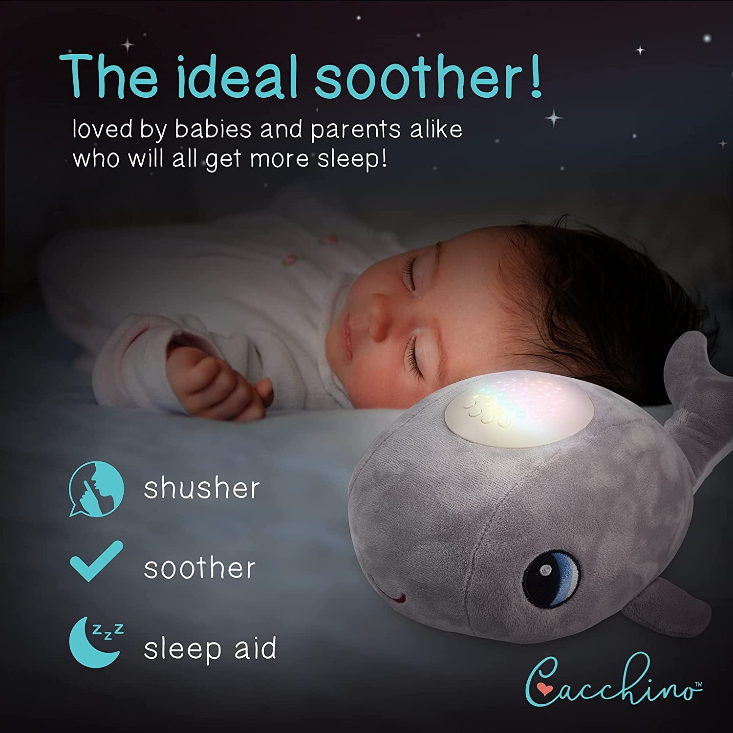 Baby night light sales and sound machine