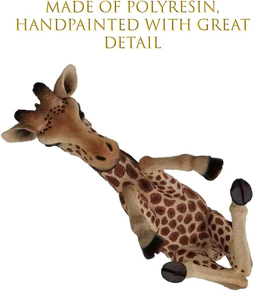 - Adorable 36Cm Giraffe Wine Bottle Holder Figure - Home Decor Figurine with Amazing Detail - Decorative Kitchen Countertop or Tabletop Statue Ornament - Hand Painted Safari Gift Decanter