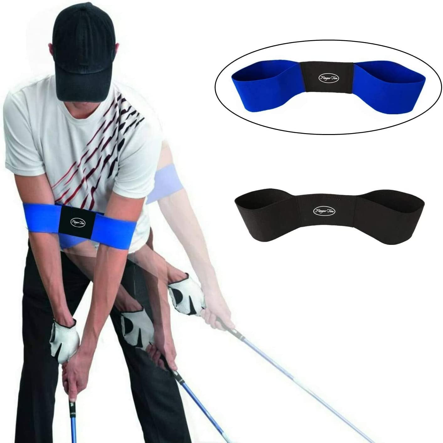 Golf Swing Training Aid Arm Band Swing Trainer Value 1 Pack, Golf Training Aids Posture Correction Practice Alignment for Left Handed Golfer Men Women Kids