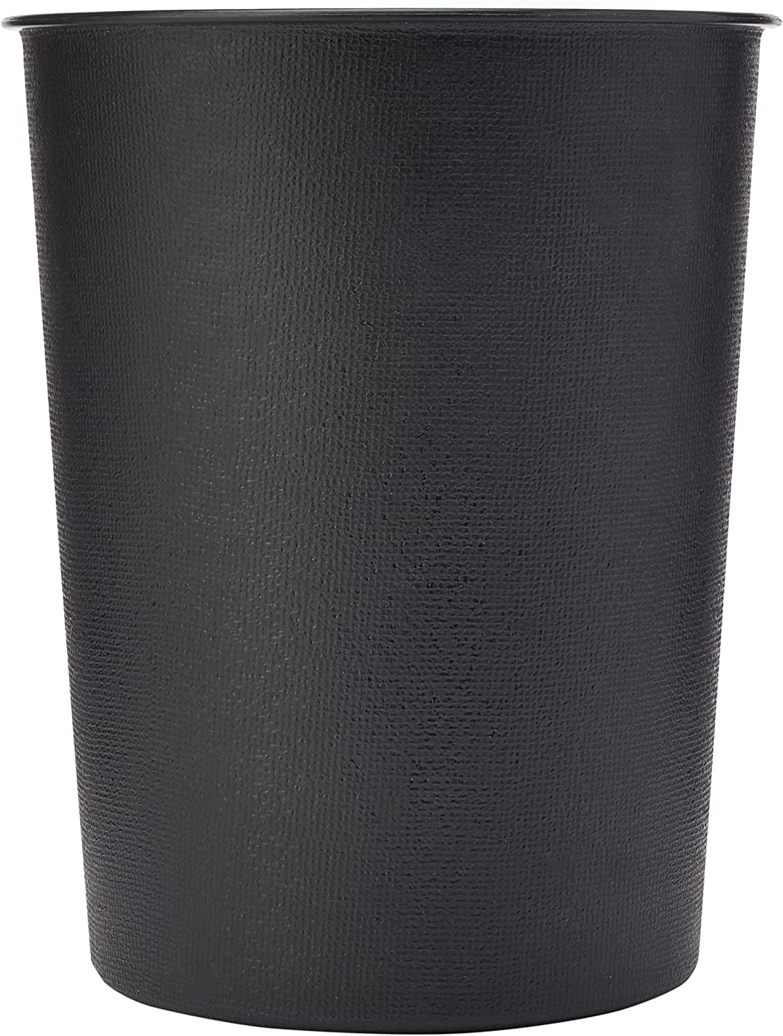 Quality Vibrance Black Lightweight Plastic Waste Paper Basket Bin