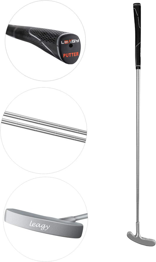 Timeless Classic Golf Putter 35" Length - Putt Putt Style Two-Way Head and Premium Rubber Grip for Male & Female Right or Left Handed Golfers