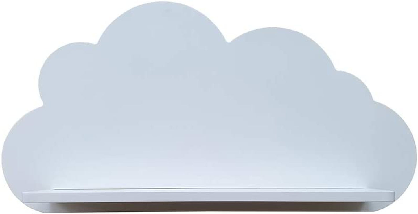 Cloud Shelves for a Children’S Nursery Floating Shelf Design (Pair - 2X Shelves) Shelving Child'S Bedroom Themed Boy/Girl - Available in White, Grey, Blue or Pink (White)